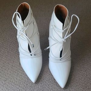 Steve Madden White Booties